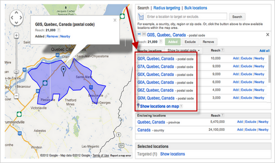 Adwords International Targeting