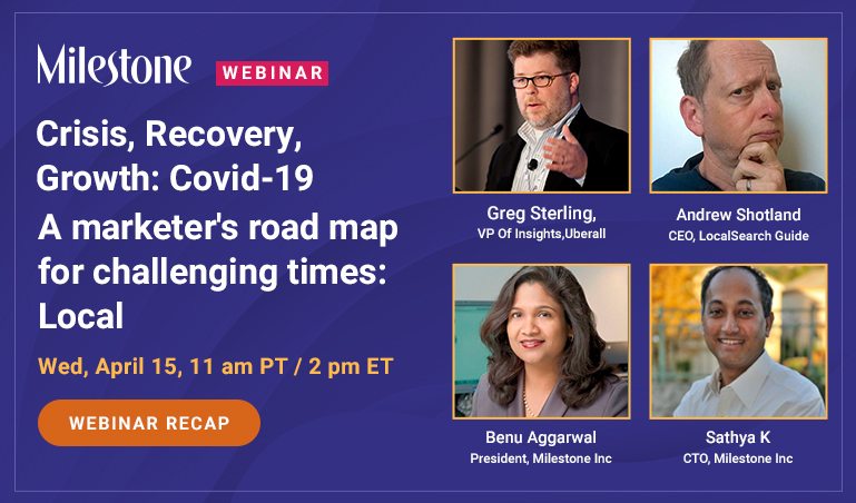 Webinar Video: Covid-19 CRG Local Search - milestoneinternet.com, Milestone Inc.