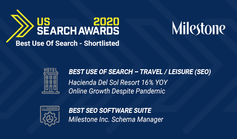 US Search Awards: Milestone Inc. shortlisted for two prestigious awards - milestoneinternet.com, Milestone Inc.